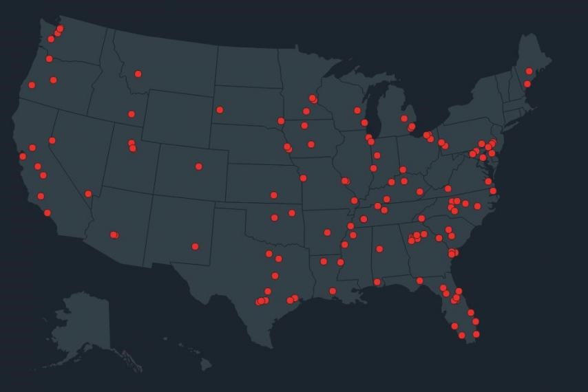 According to Newsweek, there have been 142 school shootings from 2013-Present. 

Courtesy of Polly Mosendz