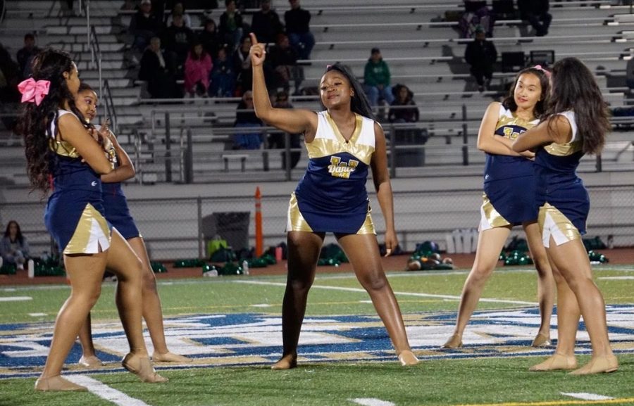 Senior Taylor Byrd is featured in Dance Teams Homecoming routine. Photo by Jonah Guerrero.