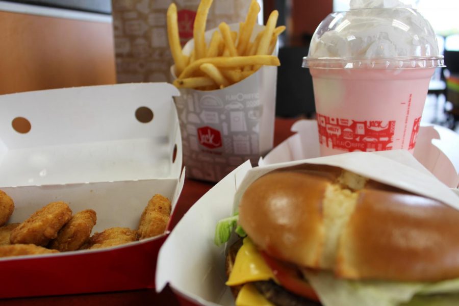 Popular menu items from Jack in the Box. Photo by Isaac Baria