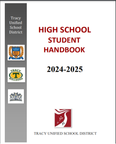 Cover of the online 2024-2025 Highschool student handbook.