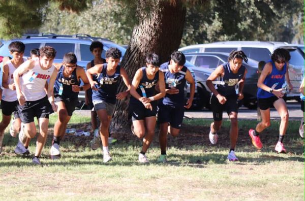 Cross Country kicking off the race!