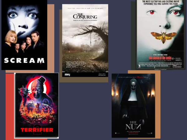 Collage of scary movies