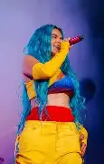 Karol G performing at Coachella
